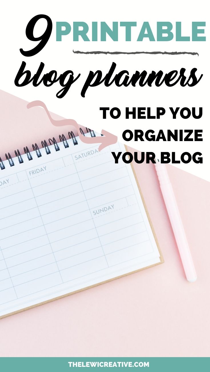best printable planners for bloggers
