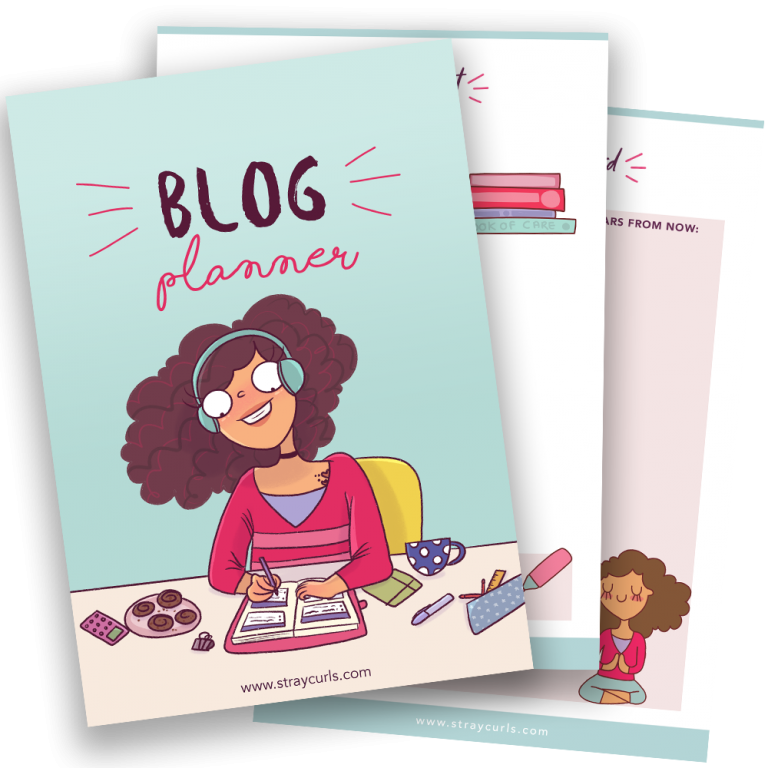 printable blog planner by stray curls