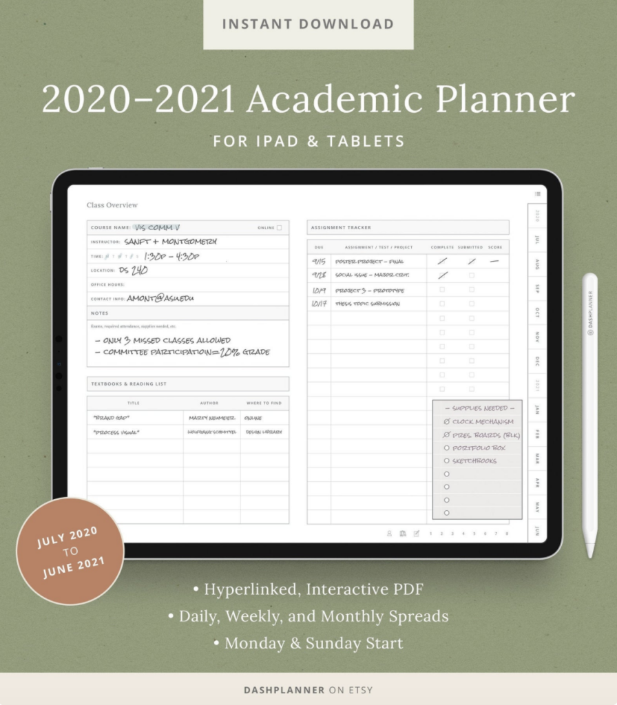 digital planner - gift ideas for students