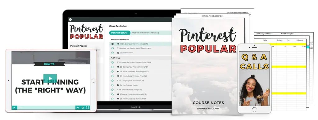 pinterest popular course by nadalie bardo