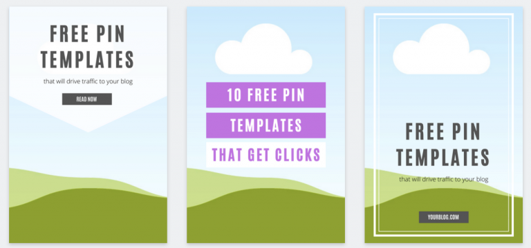 Free Pinterest Templates For Bloggers - The Lewi Creative